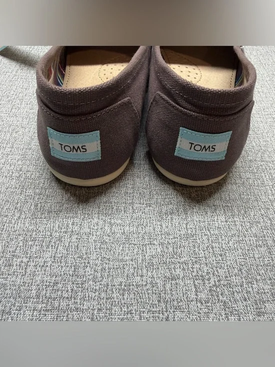NWT TOMS Women’s Alpargata Classic Canvas Slip-On Shoes - Ash - Picture 8 of 9